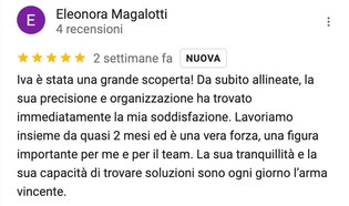 Recensione Google di Eleonora Magalotti